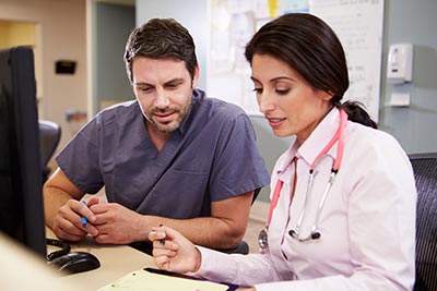 Doctor and nurse